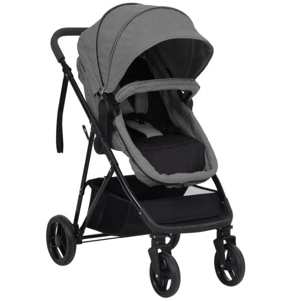 Essi 2-in-1 Kinderwagen Lichtgrijs en Zwart Staal